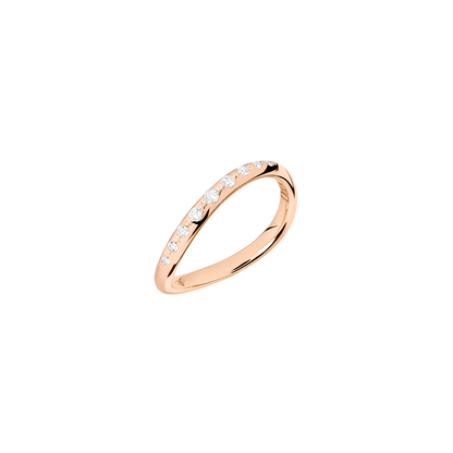 ANELLO WAVE ESSENTIALS ORO ROSA E DIAMANTI