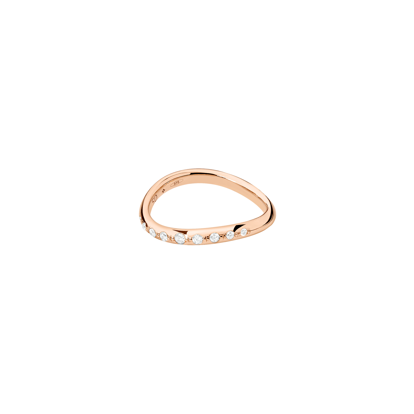 ANELLO WAVE ESSENTIALS ORO ROSA E DIAMANTI