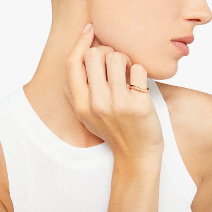 ANELLO WAVE ESSENTIALS ORO ROSA