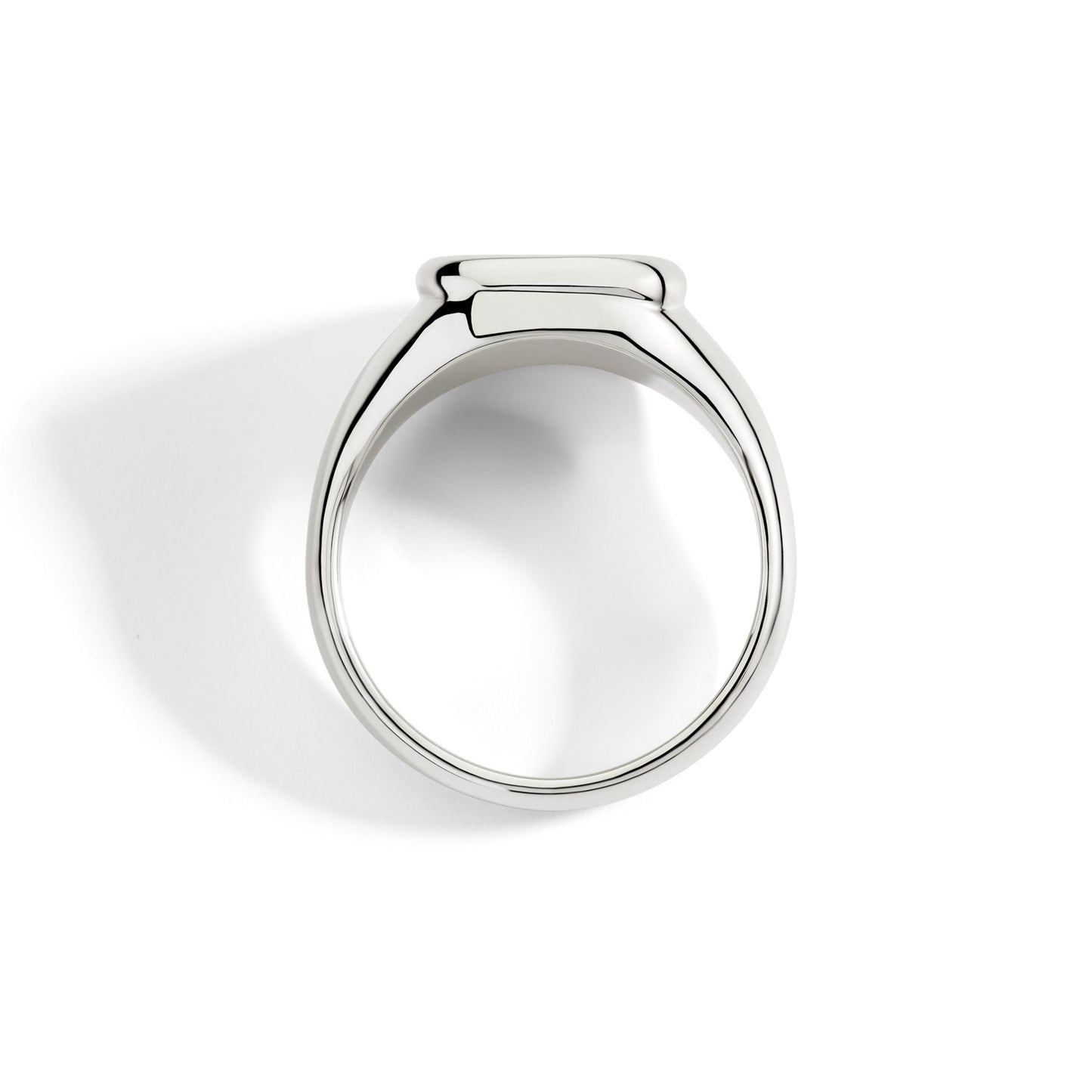 ANELLO SIGILLO ARGENTO E DIAMANTE BIANCO - Tangredi Gioielleria