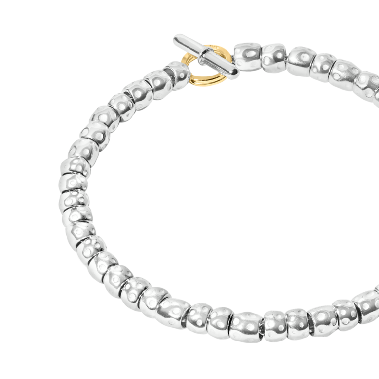 BRACCIALE GRANELLI ARGENTO - Tangredi Gioielleria