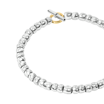 BRACCIALE GRANELLI ARGENTO - Tangredi Gioielleria