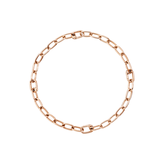 BRACCIALE ESSENTIALS MAGLIE APRIBILI ARGENTO DORATO