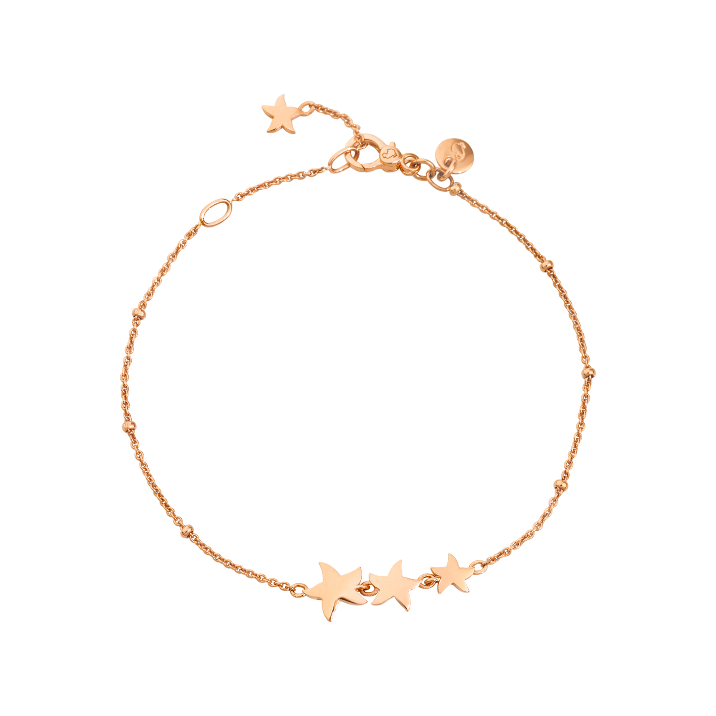 BRACCIALE STELLE ORO ROSA