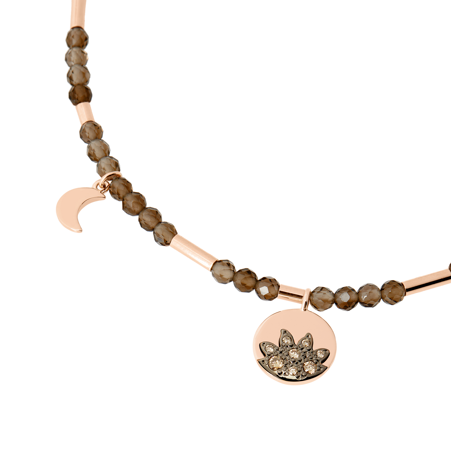 BRACCIALE MOON & SUN ORO ROSA E DIAMANTI