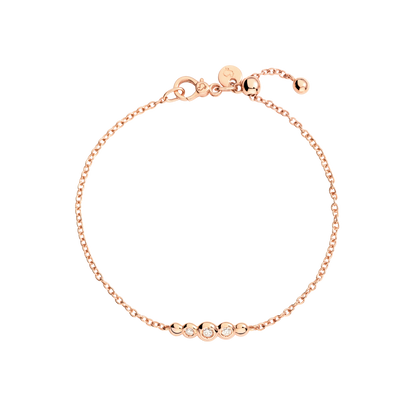 BRACCIALE BOLLICINE ORO ROSA E DIAMANTI