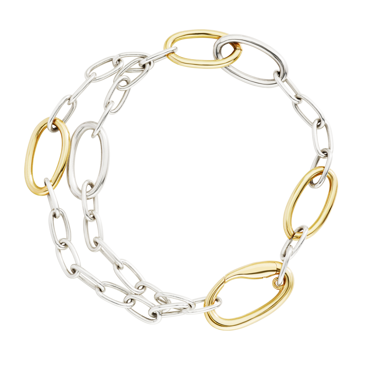 BRACCIALE ESSENTIALS ARGENTO E ARGENTO DORATO