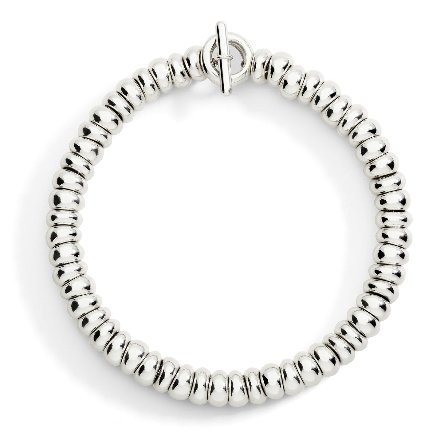 BRACCIALE RONDELLE BOLD ARGENTO - Tangredi Gioielleria