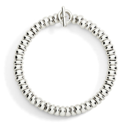 BRACCIALE RONDELLE BOLD ARGENTO - Tangredi Gioielleria