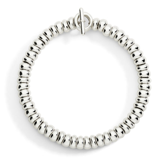 BRACCIALE RONDELLE BOLD ARGENTO - Tangredi Gioielleria