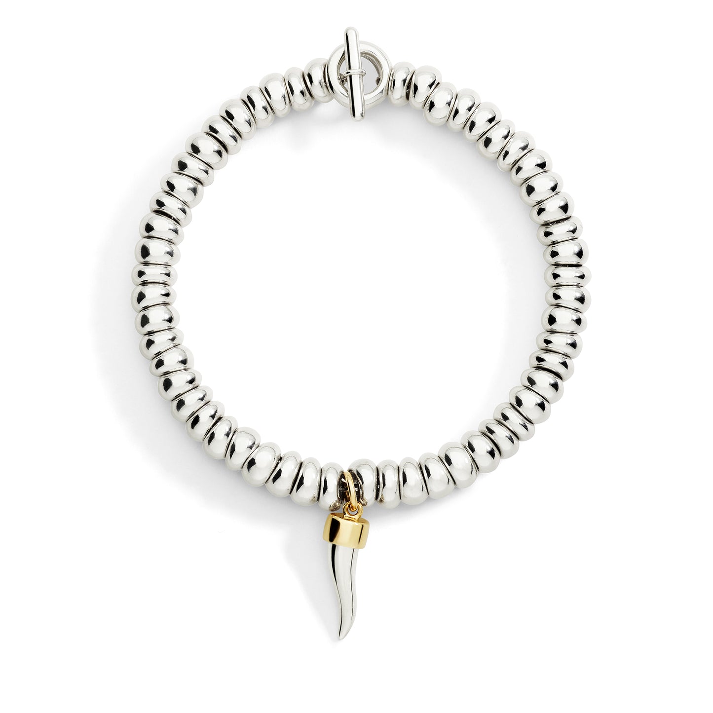BRACCIALE RONDELLE BOLD ARGENTO - Tangredi Gioielleria