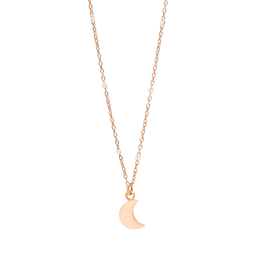 COLLANA MINI LUNA ORO ROSA - Tangredi Gioielleria