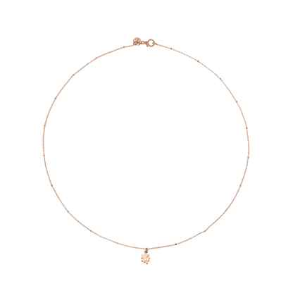 COLLANA MINI QUADRIFOGLIO ORO ROSA - Tangredi Gioielleria