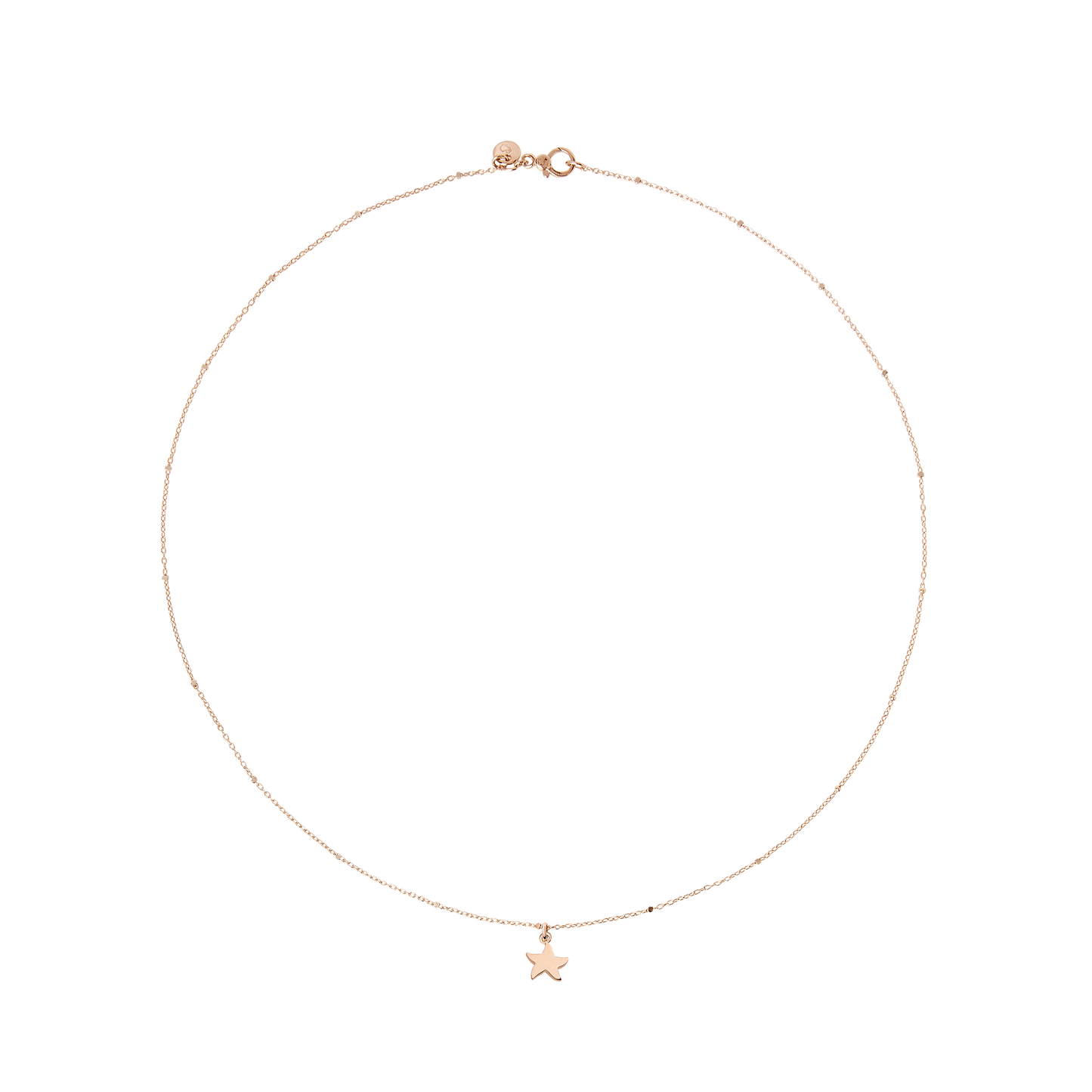 COLLANA MINI STELLINA ORO ROSA
