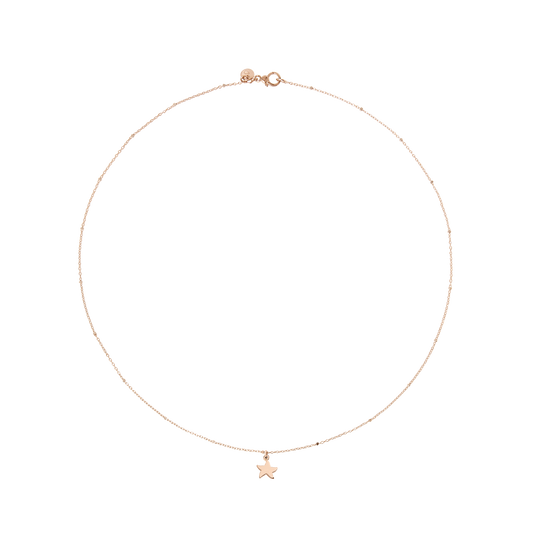 COLLANA MINI STELLINA ORO ROSA