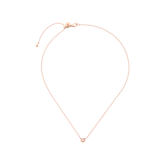 COLLANA BOLLICINE ORO ROSA E DIAMANTE - Tangredi Gioielleria
