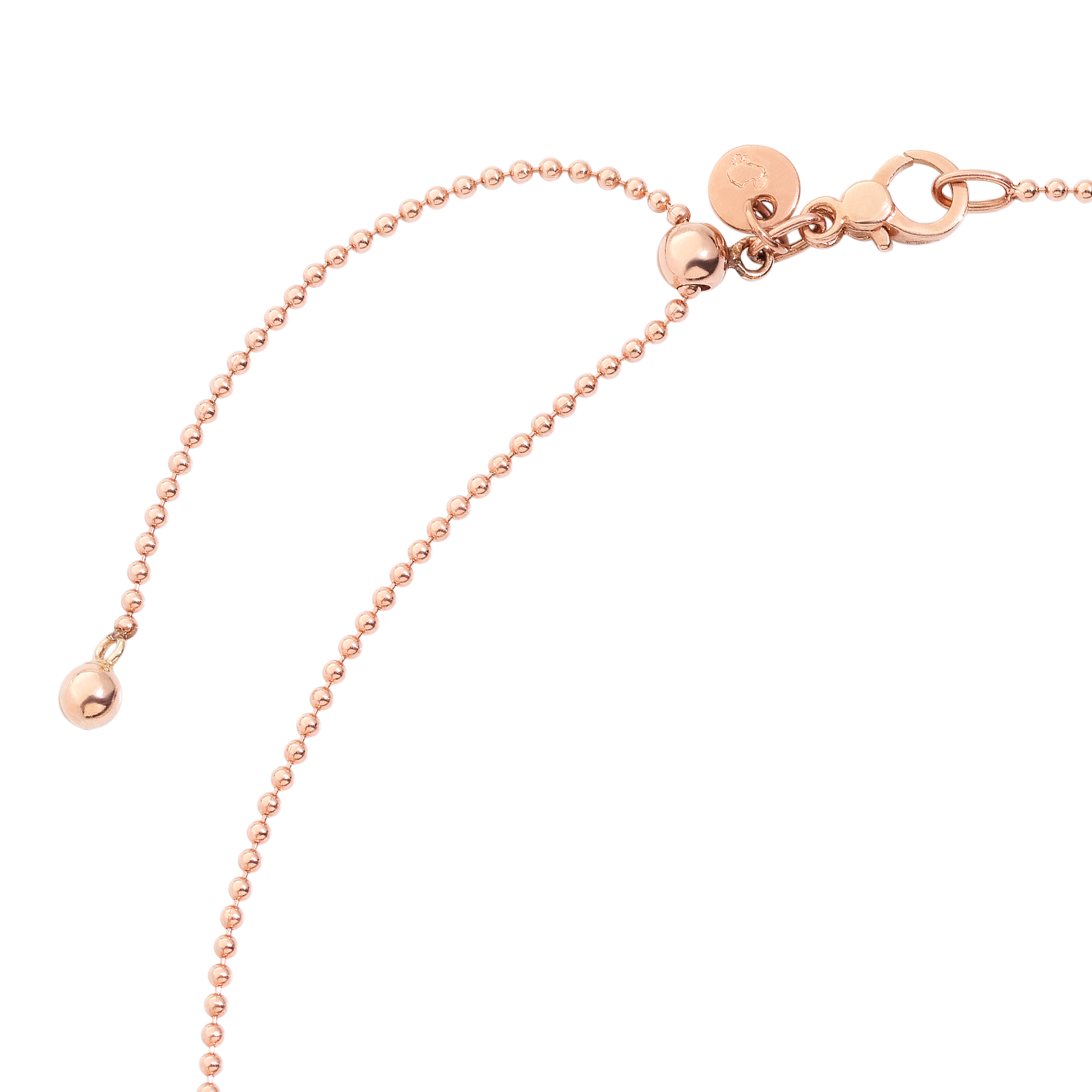 COLLANA BOLLICINE ORO ROSA E DIAMANTE - Tangredi Gioielleria