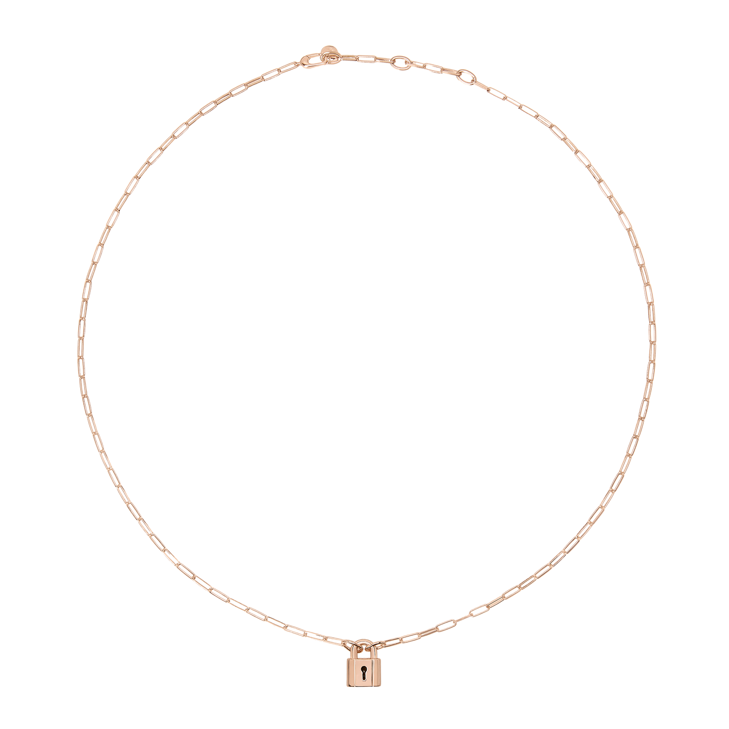 COLLANA LUCCHETTO ARGENTO DORATO