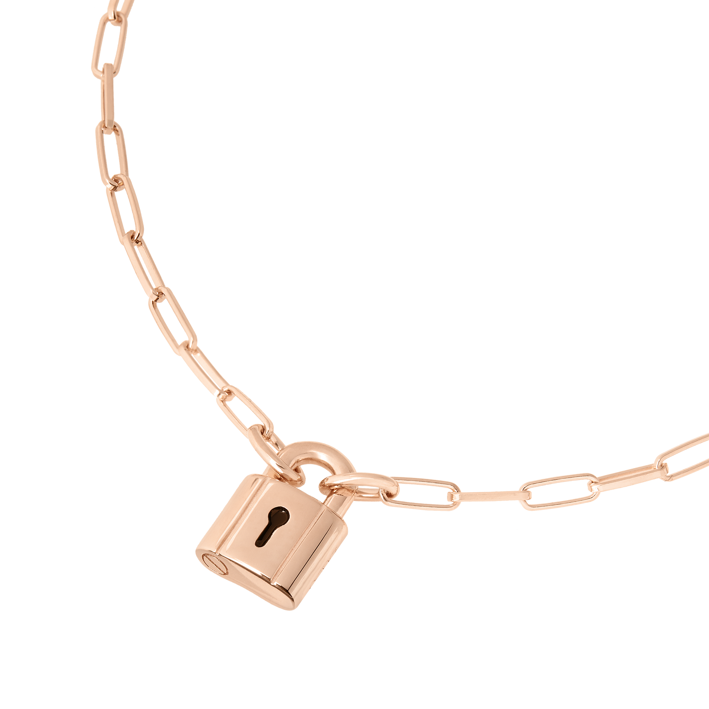 COLLANA LUCCHETTO ARGENTO DORATO