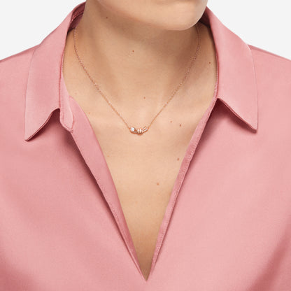 COLLANA NODO ORO ROSA E DIAMANTE - Tangredi Gioielleria