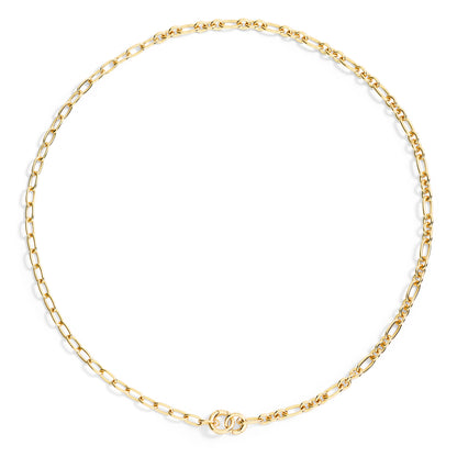 COLLANA MAGLIE APRIBILI ARGENTO DORATO - Tangredi Gioielleria