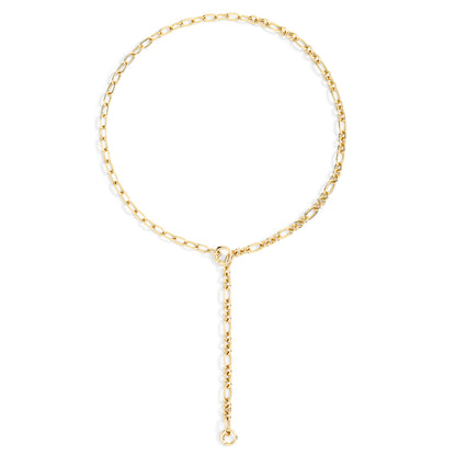 COLLANA MAGLIE APRIBILI ARGENTO DORATO - Tangredi Gioielleria