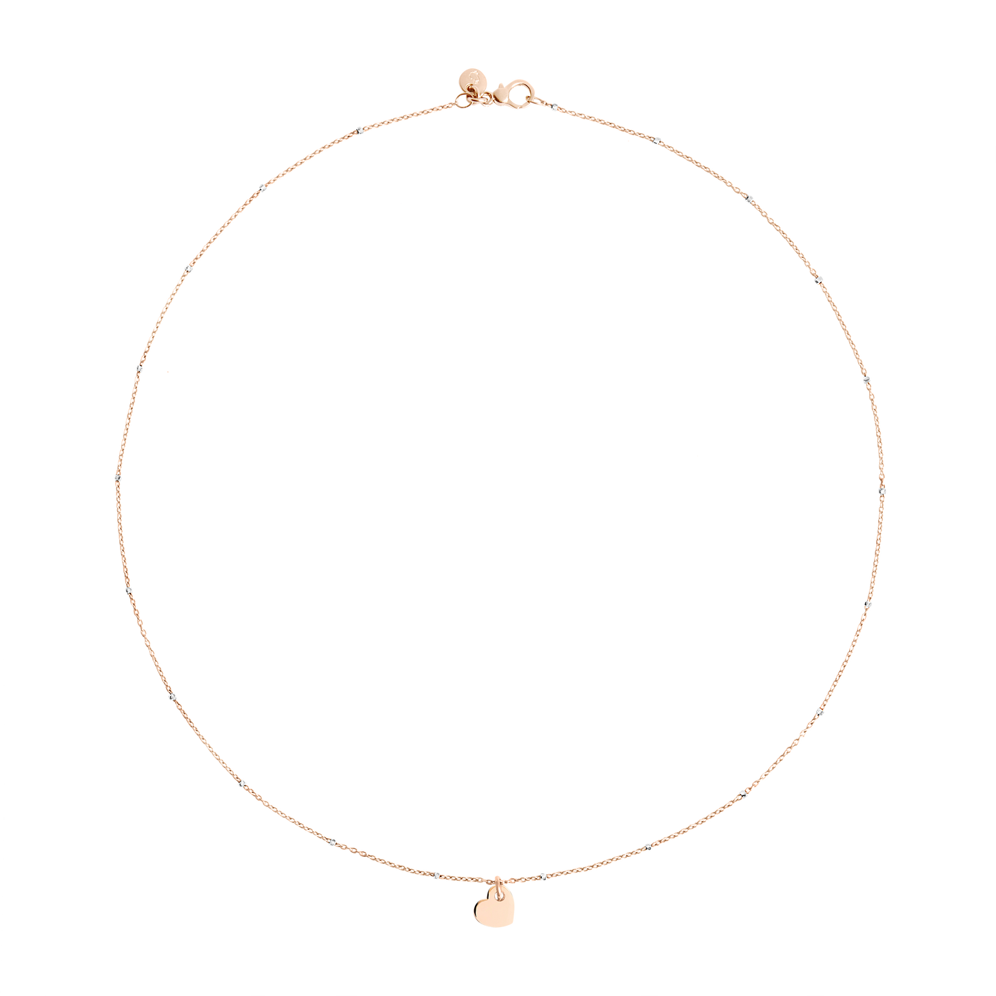 COLLANA MINI CUORE ORO ROSA - Tangredi Gioielleria