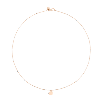 COLLANA MINI CUORE ORO ROSA - Tangredi Gioielleria