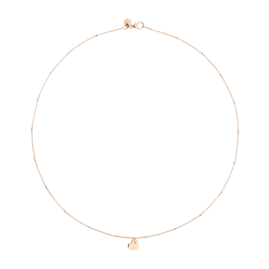 COLLANA MINI CUORE ORO ROSA - Tangredi Gioielleria