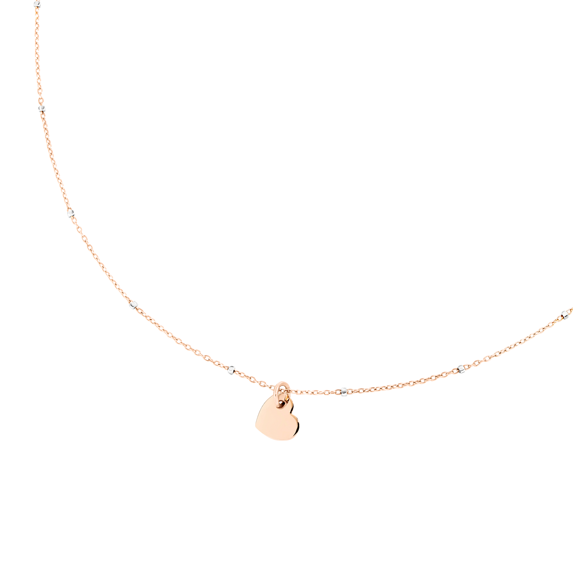 COLLANA MINI CUORE ORO ROSA - Tangredi Gioielleria