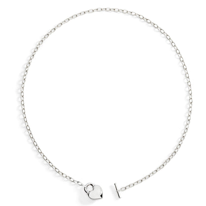 COLLANA CUORE BOLD ARGENTO