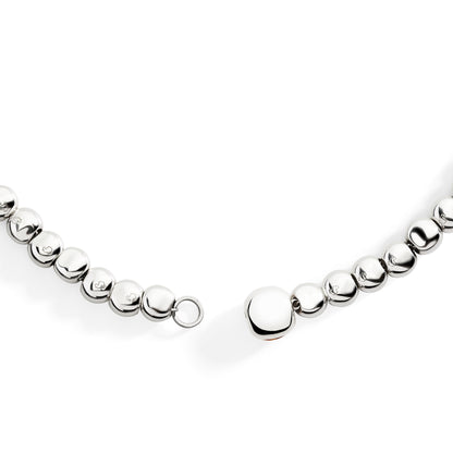 COLLANA PEPITA ARGENTO E ORO ROSA - Tangredi Gioielleria