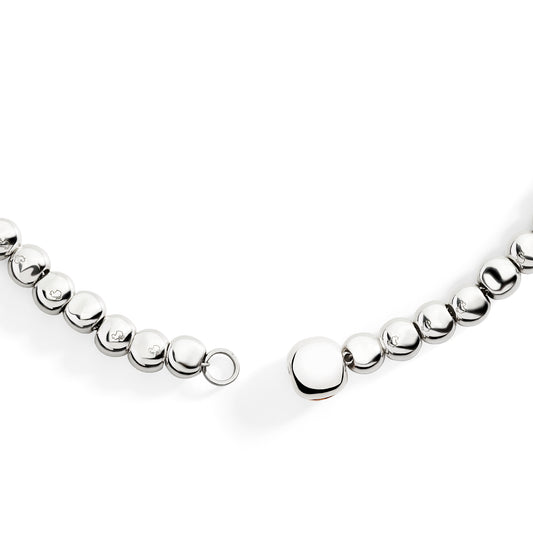 COLLANA PEPITA ARGENTO E ORO ROSA - Tangredi Gioielleria