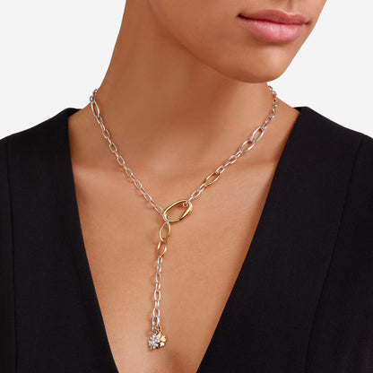 COLLANA ESSENTIALS ARGENTO E ARGENTO DORATO
