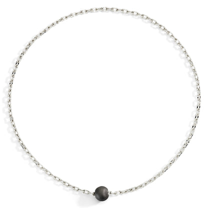 COLLANA PEPITA ARGENTO E TITANIO - Tangredi Gioielleria