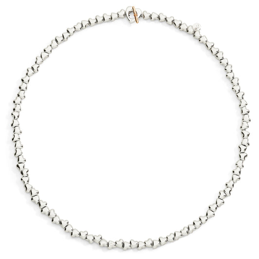 COLLANA CUORE CON COMPONENTI ARGENTO