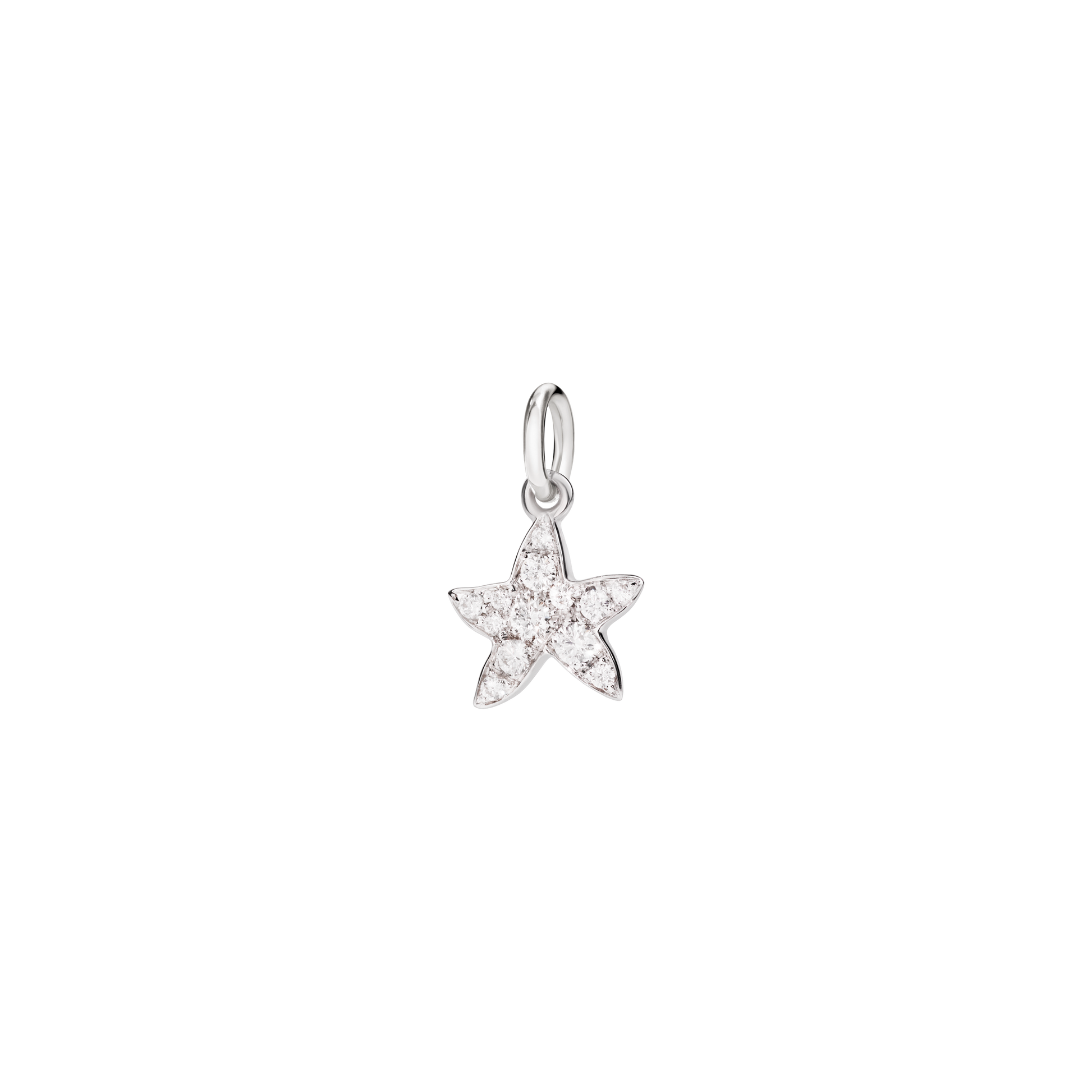 CIONDOLO STELLINA ORO BIANCO E DIAMANTI - Tangredi Gioielleria