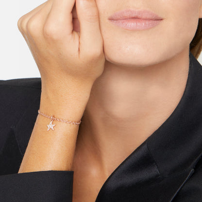 CIONDOLO STELLINA ORO ROSA E DIAMANTI BROWN - Tangredi Gioielleria