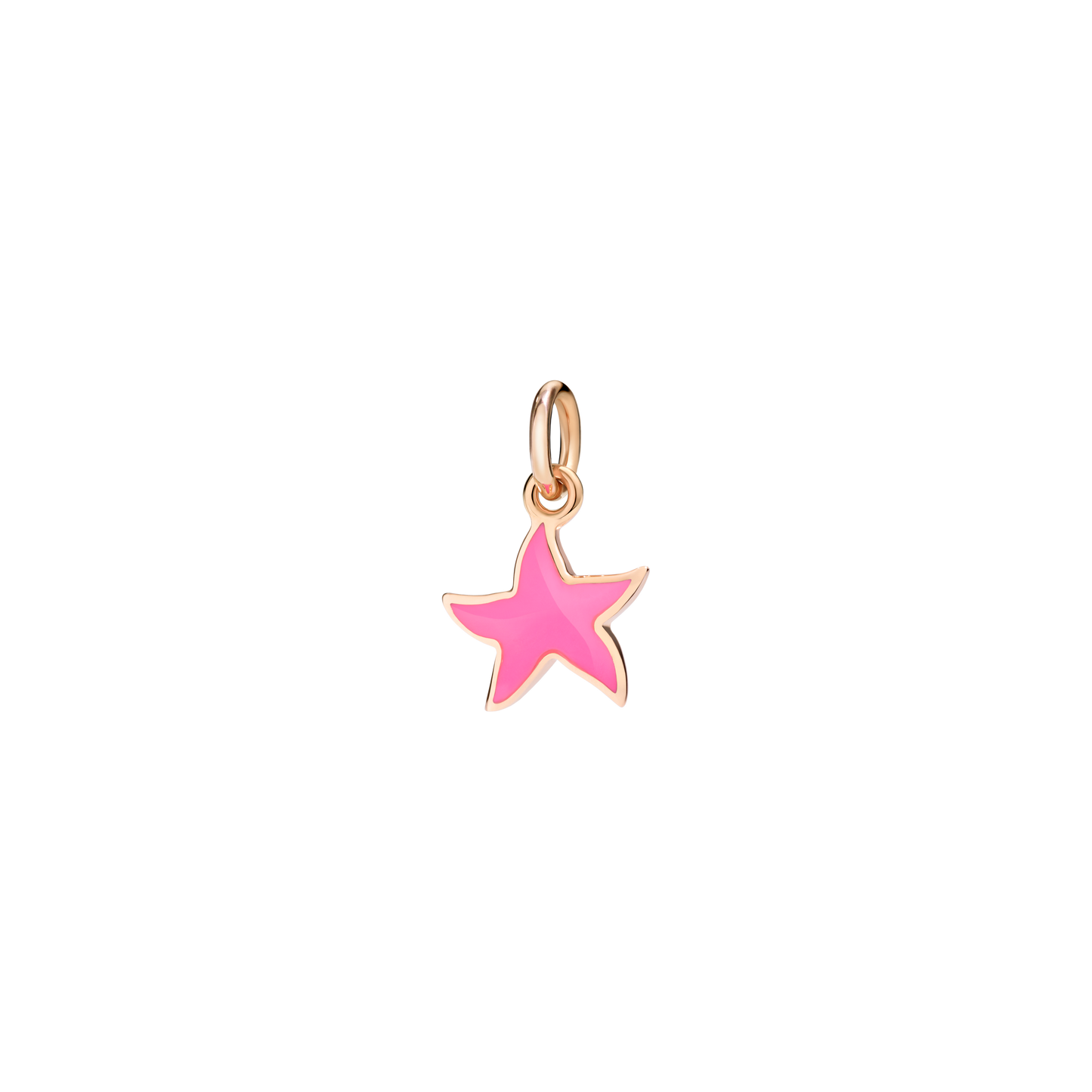 CIONDOLO STELLINA ORO ROSA E SMALTO