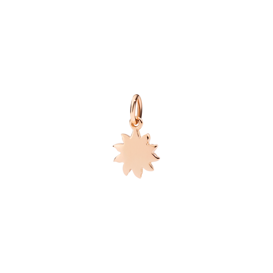 CIONDOLO SOLE ORO ROSA