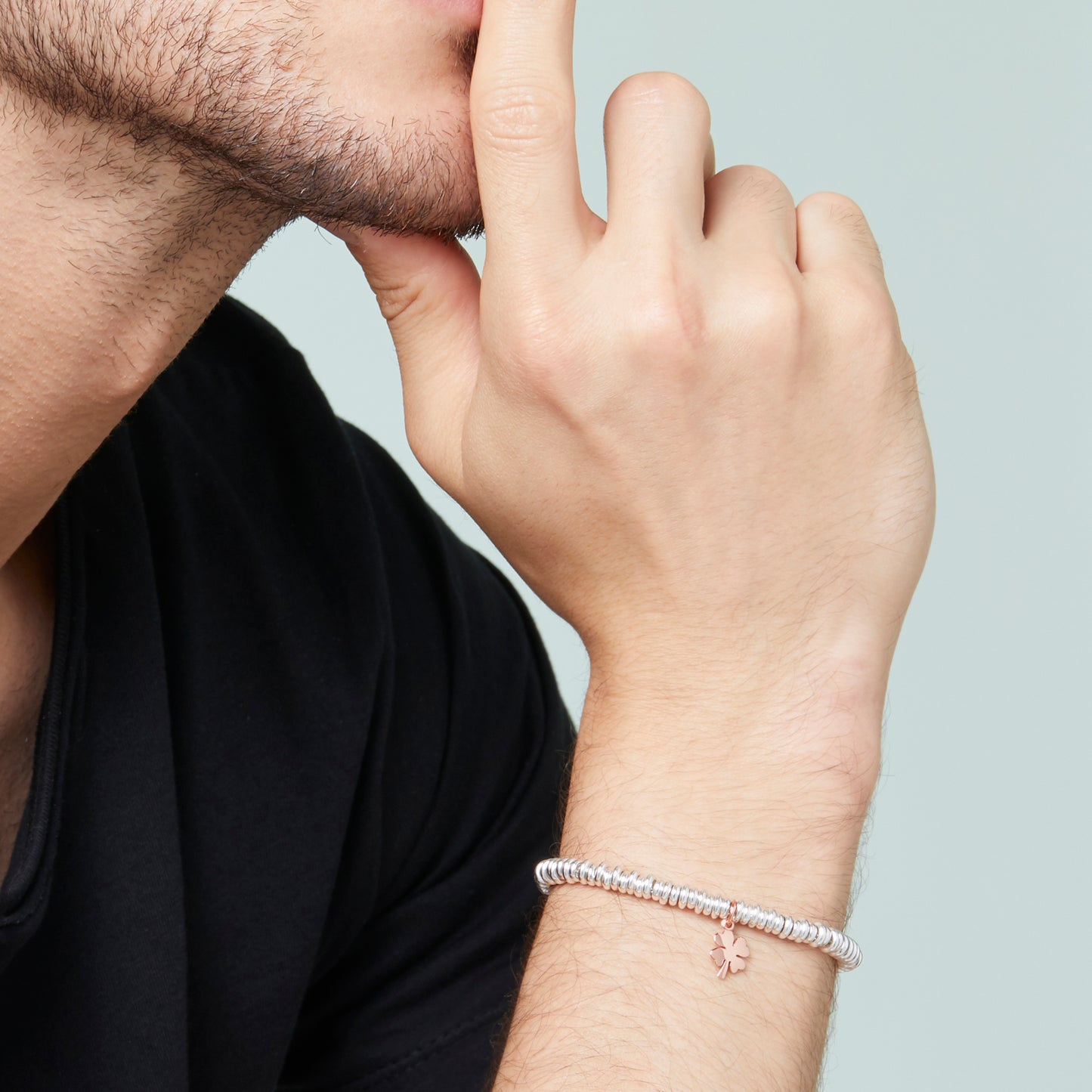 CIONDOLO QUADRIFOGLIO ORO ROSA - Tangredi Gioielleria