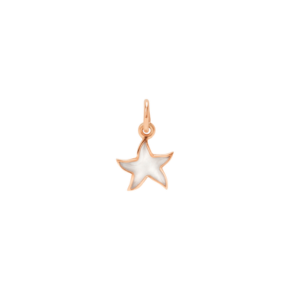 CIONDOLO STELLINA ORO ROSA E SMALTO