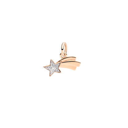 CIONDOLO STELLA COMETA ORO ROSA E SMALTO - Tangredi Gioielleria