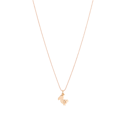 CIONDOLO DODO JUNIOR ORO ROSA E DIAMANTE - Tangredi Gioielleria