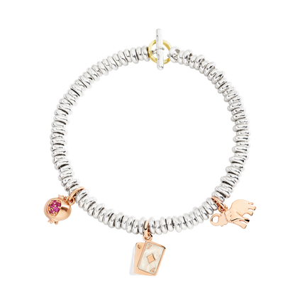 CIONDOLO MELAGRANA ORO ROSA E RUBINI - Tangredi Gioielleria