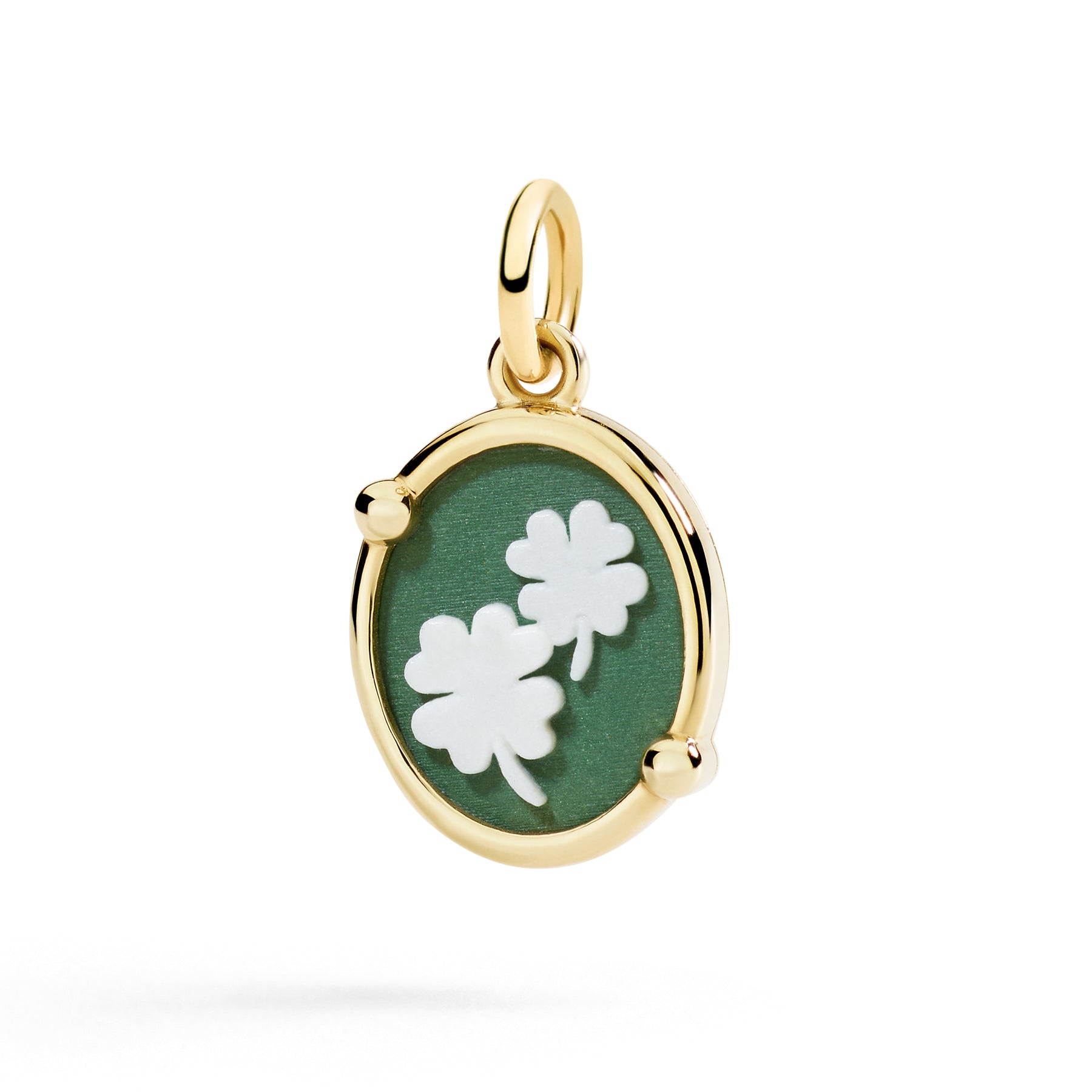 CIONDOLO CAMMEO QUADRIFOGLIO - Tangredi Gioielleria