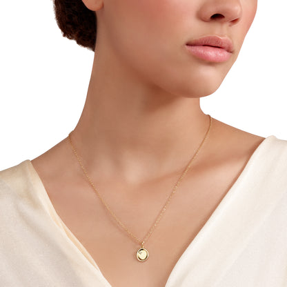 CIONDOLO SIGILLO ORO GIALLO E DIAMANTE BIANCO - Tangredi Gioielleria