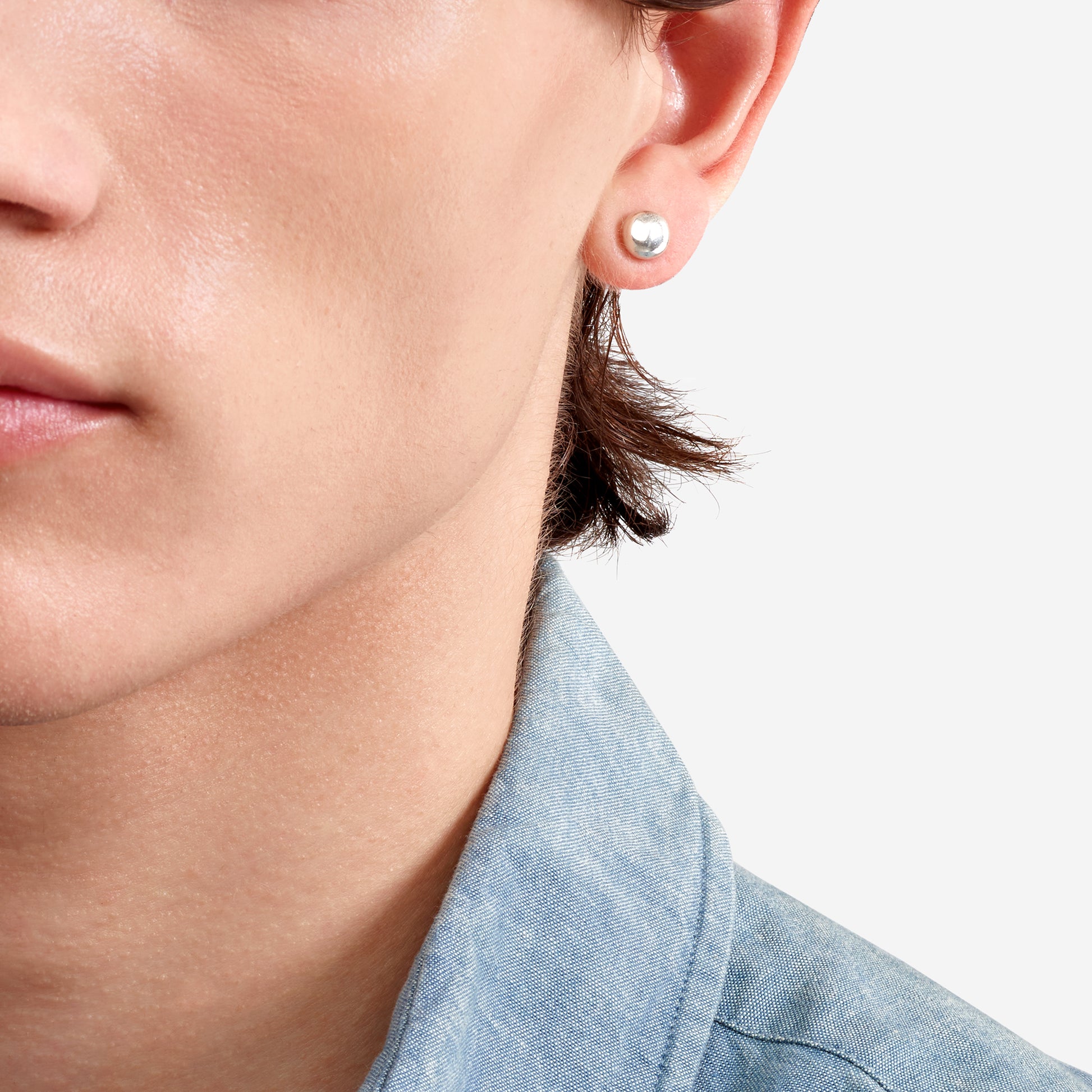 ORECCHINI STUD PEPITA ARGENTO - Tangredi Gioielleria