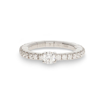 ANELLO SOLITARIO EXTENSIBLE ORO E DIAMANTI