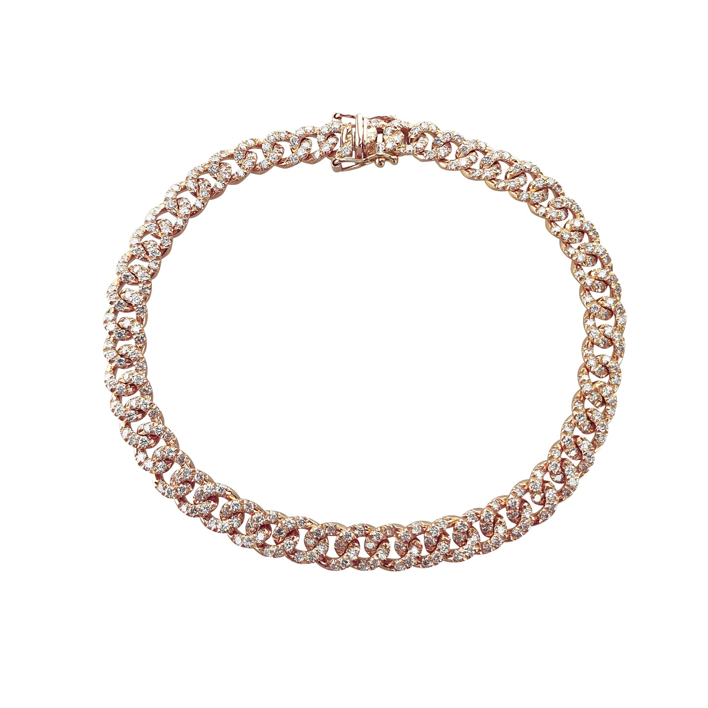 BRACCIALE GROUMETTE ORO ROSA E DIAMANTI
